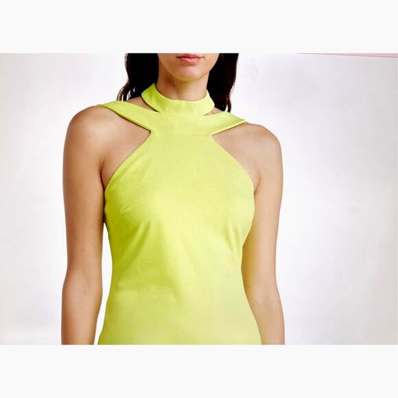 Bebe Halter Neck Bodycon Midi Dress - Black - size S - Picture 12 of 15